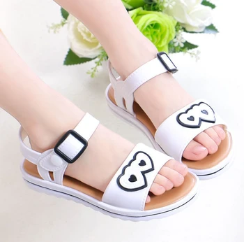 

MXHY Children's shoes 2019 Summer new kids shoes Lovely Student non-slip soft bottom Fashion girl sandals Princess shoes27- 38