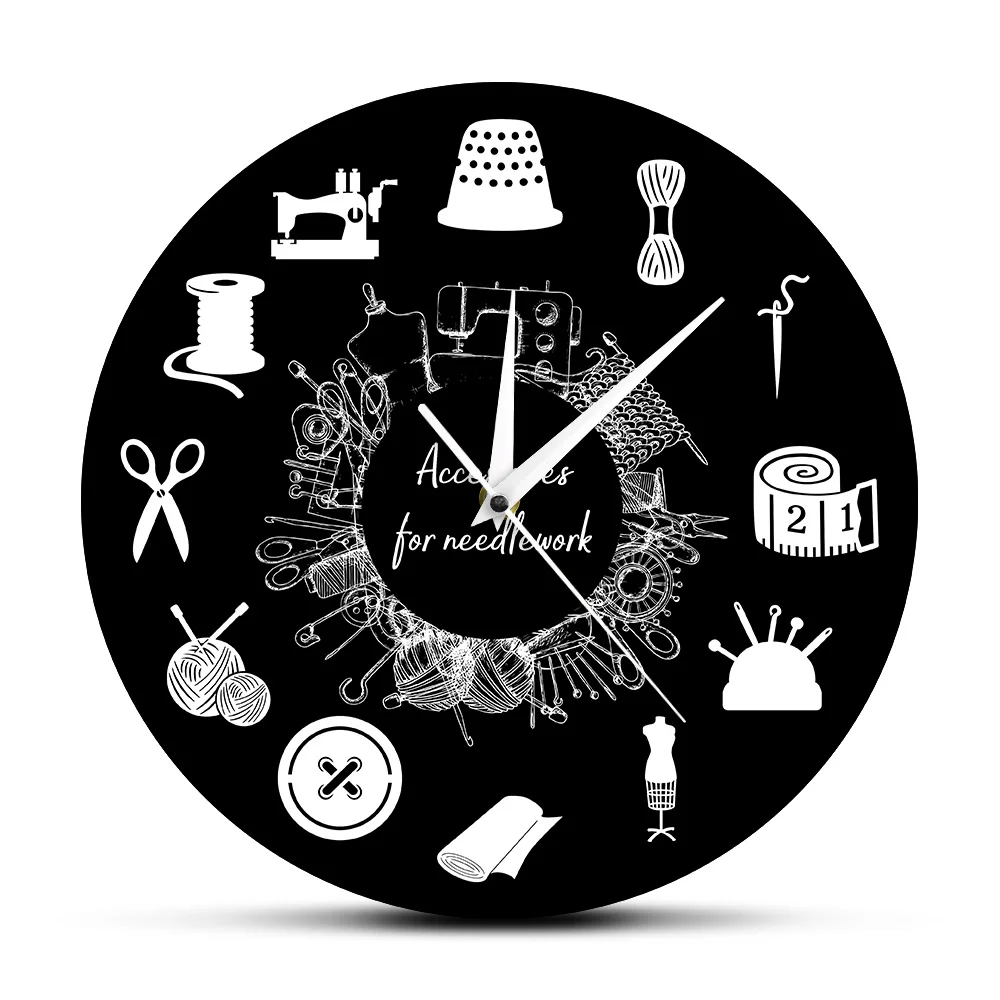 Портной магазин шитье современный дизайн настенные часы одежда Дизайнер 3D настенные часы портной мастер Декор уникальный подарок