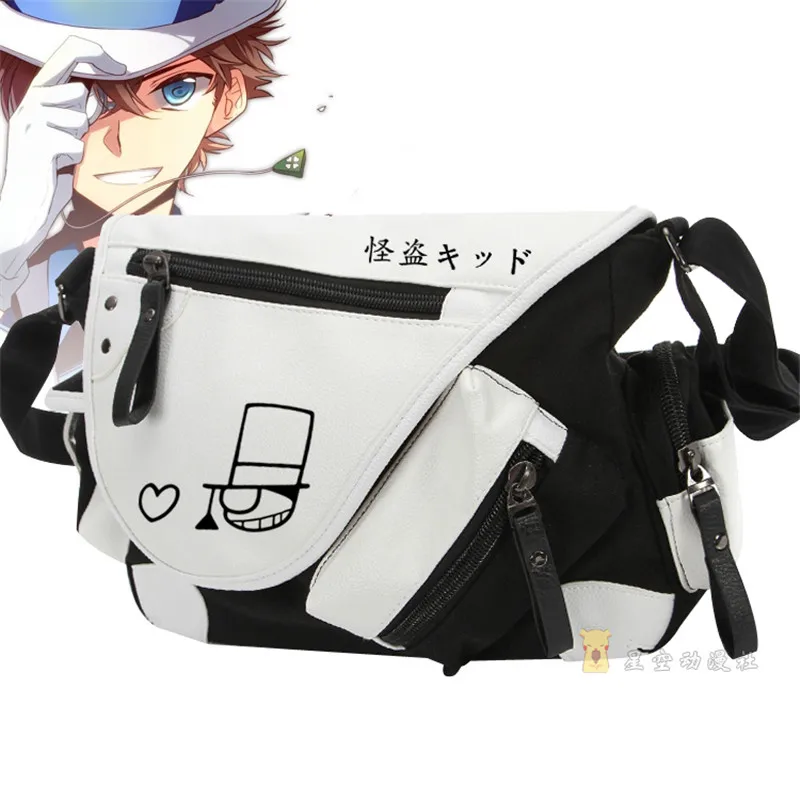 New Cartoon Anime Conan Shoulders Messenger Bag Leisure Canvas Cosplay Schoolbag