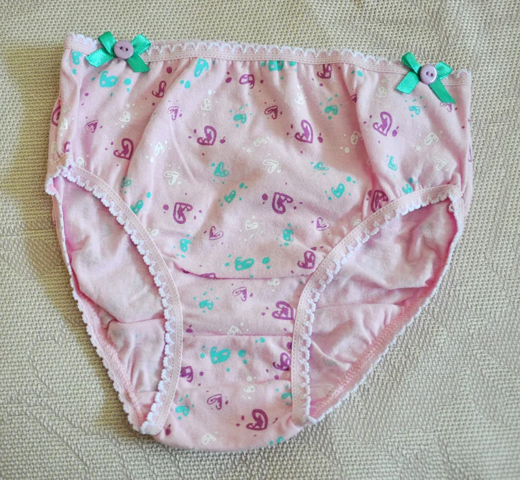 Brand cotton briefs Children/kids/girls print underwear/ Briefs