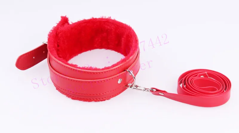 4-color-PU-Leather-bdsm-collar-Plush-Neck-Sex-Collar-Fetish-Bondage-Adult-Games-Slave-Restraint