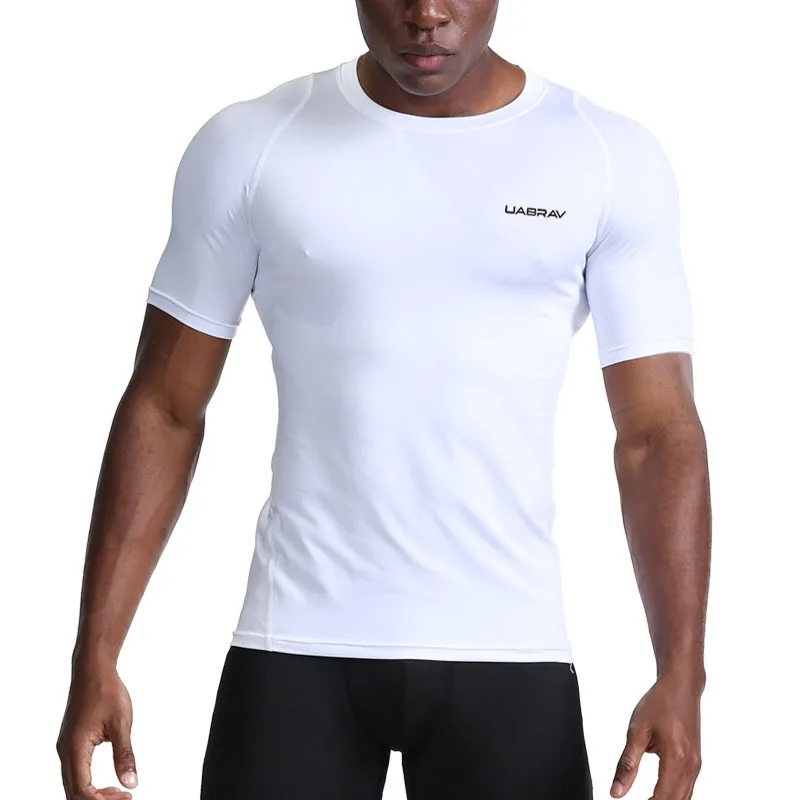 

43-Outdoor quick-drying t-shirt, short-sleeved men's football uniform, basketball sportswear, tights and fitness clothes