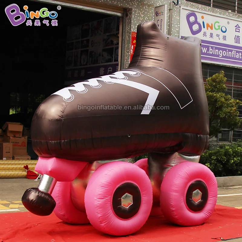 Free Express 3mh Inflatable Roller Skate Customized Replica Pulley