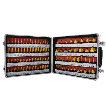 

New 100-piece/Set Tungsten Carbide Router Bit Set Woodworking Milling Cutter Trimming Machine Cutter Head Milling Cutter RC-100