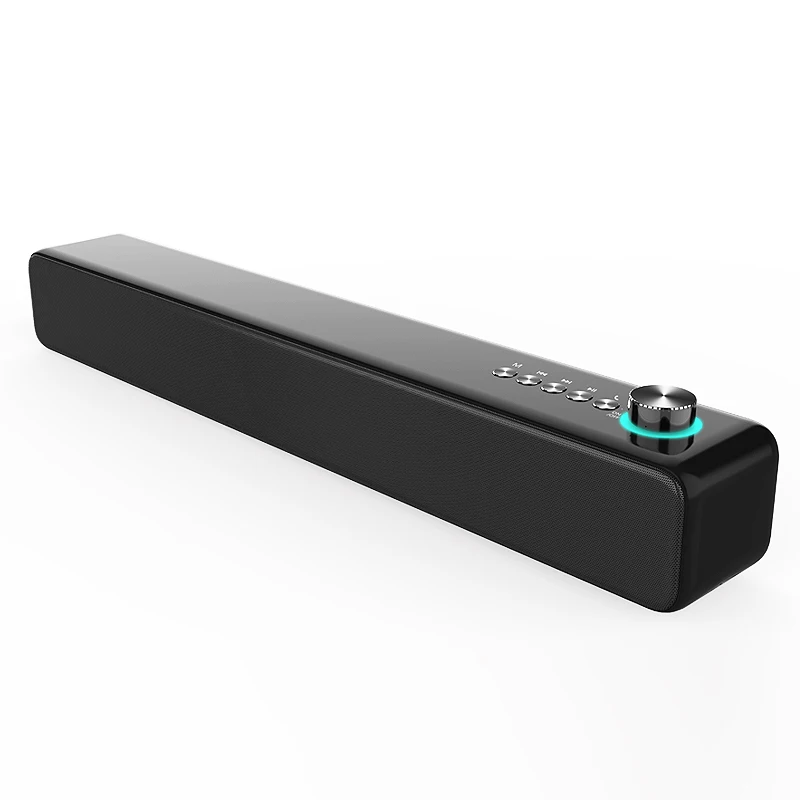 LENRUE Sound bar Bluetooth колонки 10 Вт 3D объемный звук с усиленными басами, Bluetooth 5,0 Домашний кинотеатр, поддержка для проектора ПК - Цвет: back