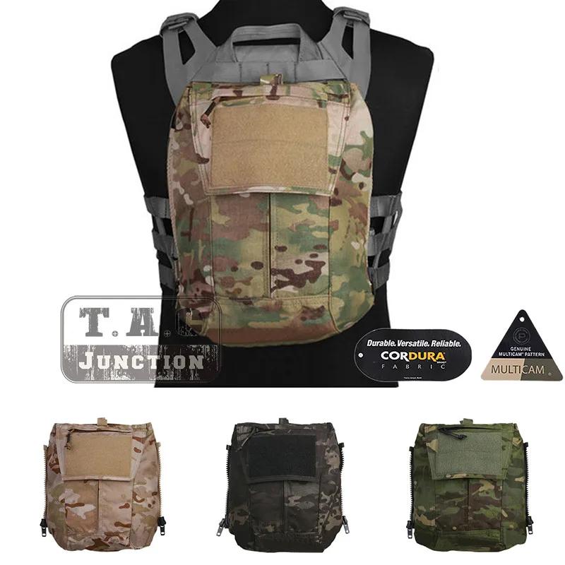 

Emerson Tactical Pouch Zip-on Panel EmersonGear Plate Carrier Bag Hydration Carrier for CPC NCPC JPC 2.0 AVS Vest Multicam
