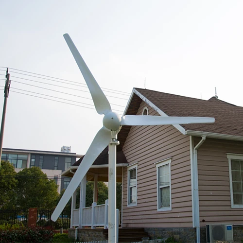 

1kw horizontal wind turbine generator 3/5 blades start up 2m/s 24V/48V optional wind generator CE approval