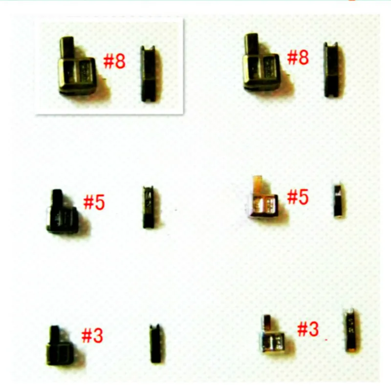 

44 sets/LOT Zipper Instantion Pin Insert Box and PIN FIXRepair ACCESSORIES Retainer FOR Resin Nylon Copper Plug Replacement