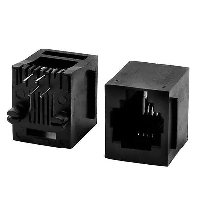 

20 Pcs Vertical PCB Mounting RJ11 6P4C Modular Jack Female Connector