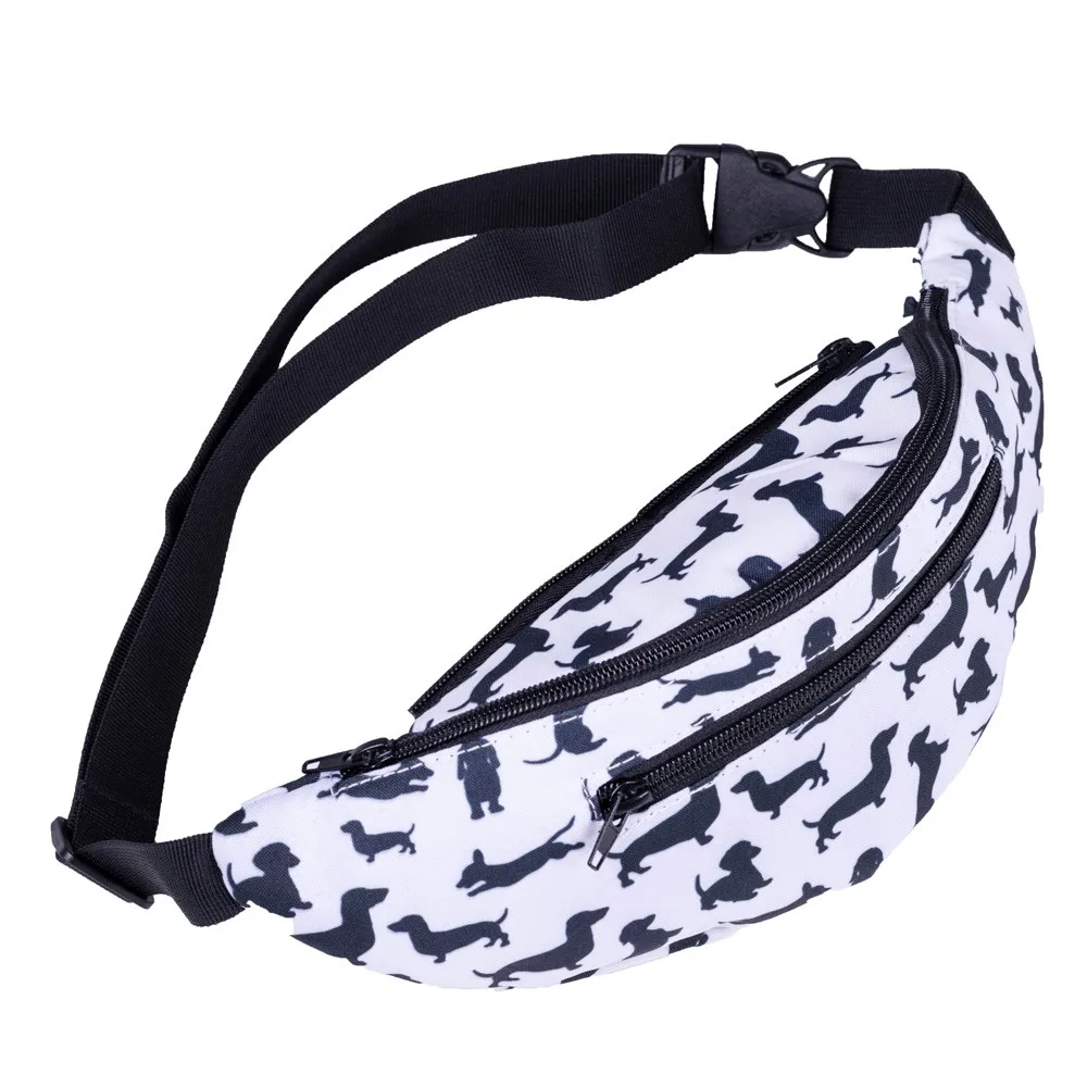 

Sleeper #402 2019 NEW Fashion Women Decorative Pattern Waist Bag Gym Fitness Bag printed design Chest Package hot Free shipping