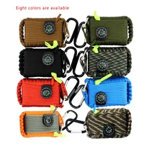 Открытый Отдых Пеший Туризм SOS аварийного оборудования аварийный мешок поле выживания самопомощи коробка оборудование видел/пожарной