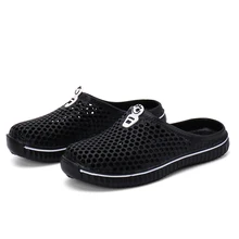 Удобные Для мужчин бассейн Сандалии Летняя обувь для пляжного отдыха Для мужчин слипоны садовые Сабо Повседневное воды шлепанцы для душа обувь унисекс