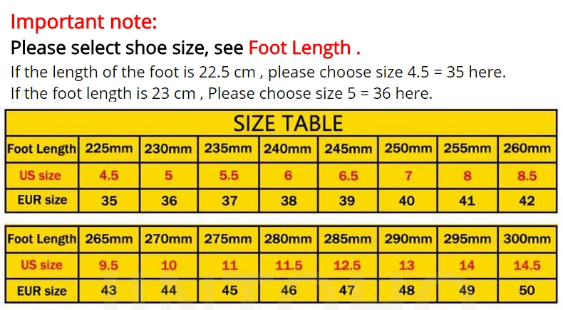 women size