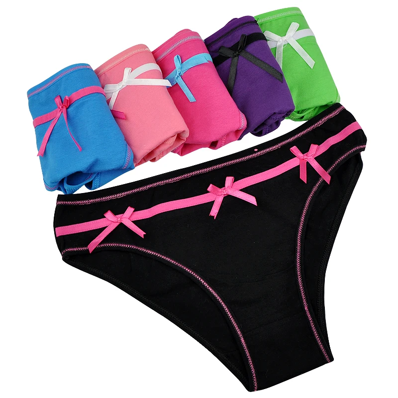 Нижнее белье LOBBPAJA женские хлопковые трусы с бантом и низкой талией|ladies knickers|briefs