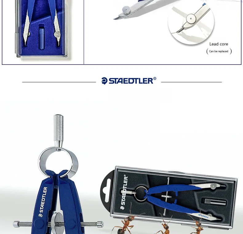 Staedtler плотник компас инструмент для рисования для профессиональных чертежей