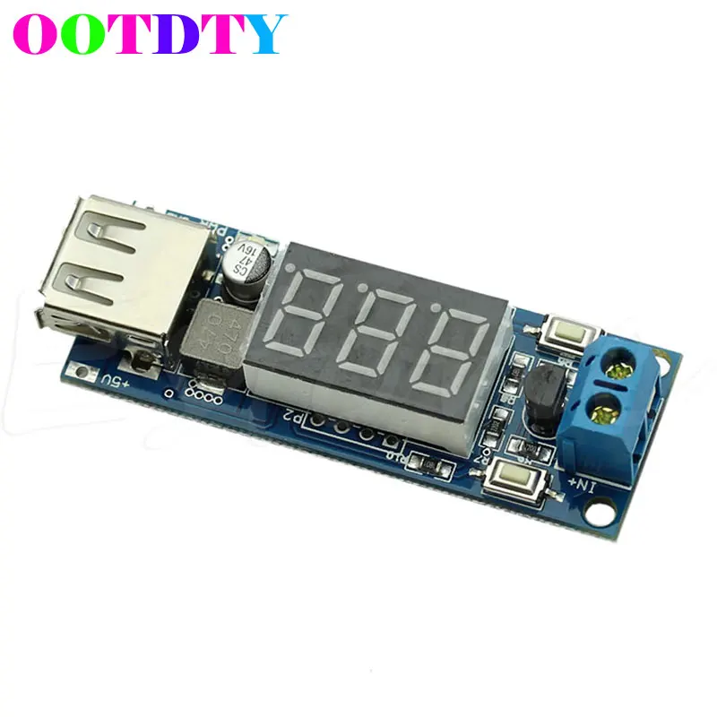

4.5-40V 2 in 1 DC To 5V 2A USB Charger DC-DC Step-down Converter Voltmeter Module MY2