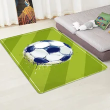 Креативный футбольный Печатный коврик для гостиной 150x180 см мягкие фланелевые ковры для детская спортивная игра Противоскользящий коврик для спальни