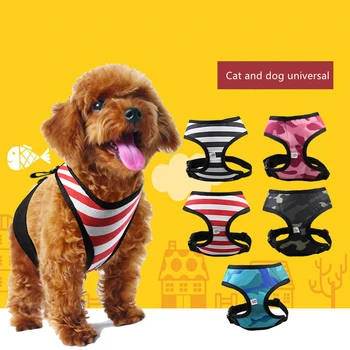 

Fashion Stripe Pet Dog Vest Cloth Chest Strap Small Dog Cat Harness Lead Pet Puppy Leashing Rope Pet Supplies