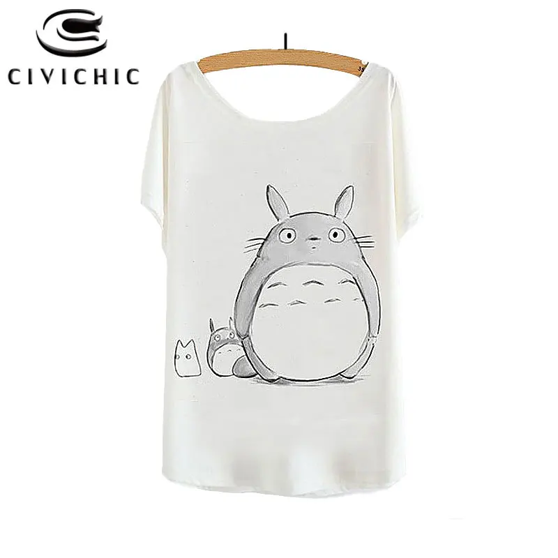 Футболка женская летняя с 3D-принтом Тоторо WST92 | Женская одежда