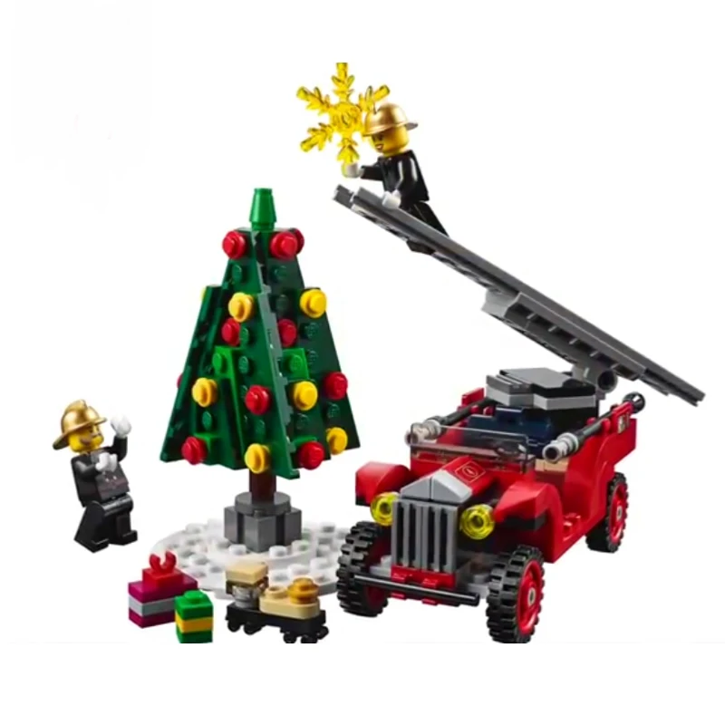 New Creator Set Fire Station Compatible Legoingly Creator Model Building Kit Blocks DIY Bricks Education Toys Christmas Gifrts