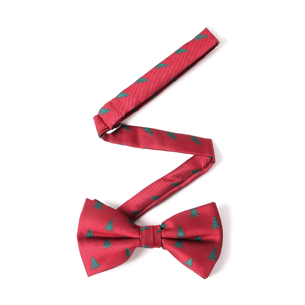 Рождественский галстук-бабочка модный мужской черный галстук-бабочка для праздничный галстук Зеленая елка Санта Клаус Снежинка регулируемые галстуки-бабочки