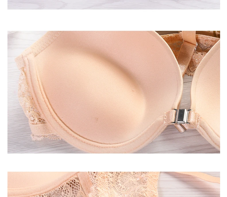 Lilymoda, сексуальный женский бюстгальтер, трусики, наборы, застежка спереди, Y-line, лямки, спина гонщика, кружево, бесшовный, пуш-ап, футболка, бюстгальтер, бюстгальтер, нижнее белье