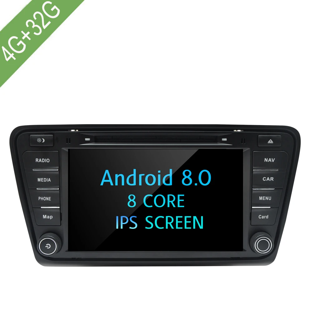 

Car Multimedia player 2 Din Android 8.0 Car DVD For VW/Volkswage Skoda Octavia A7 2013-2014 8" 4G/32G touch screen Car Radio GPS