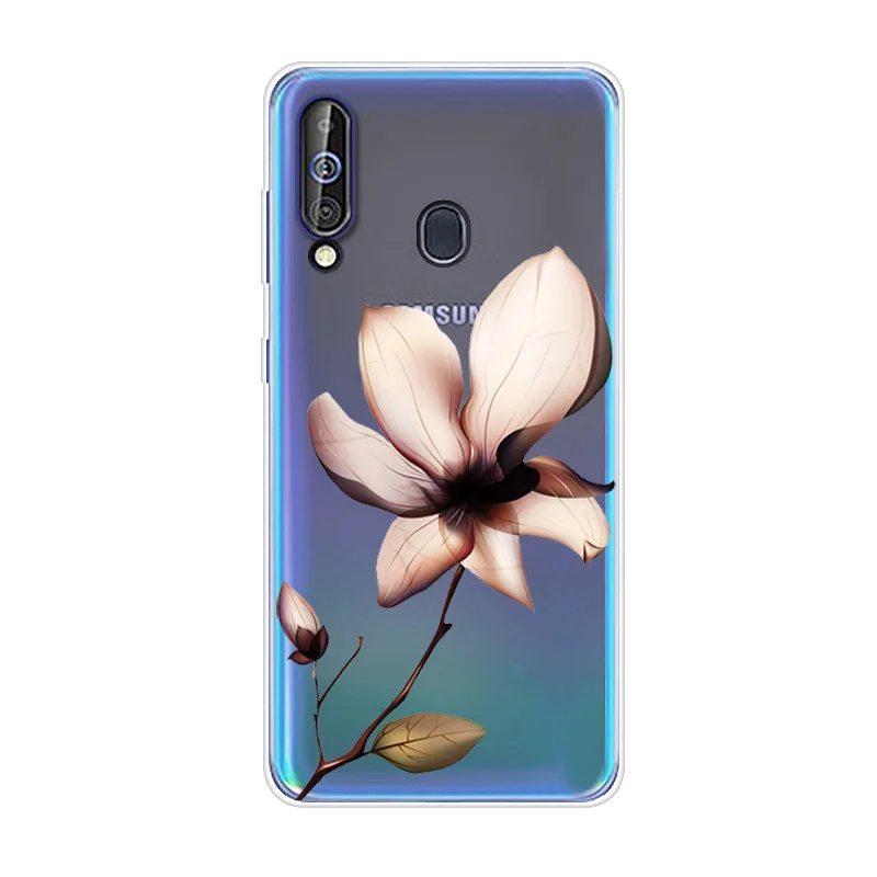 For Samsung A60 Case Cute Painted Soft TPU Clear Bumper Coque For Samsung Galaxy A60 A605 A605F A 60 Cases Silicone Phone Cover