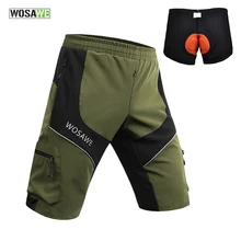 Wosawe свободные шорты для велоспорта, горный велосипед велосипедные шорты спортивная дышащая DH Горные спортивные велосипедные шорты с 3D подкладкой