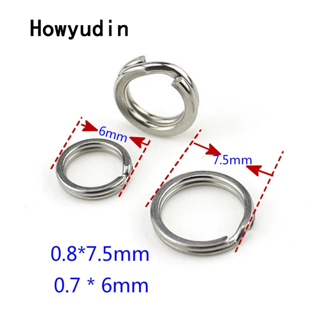 Best Offers 100Pcs stainless steel split ring for fishing lure isca artificial Connecting ring Strongly crushed double circle Fishing Tools Best Offers 100Pcs stainless steel split ring for fishing lure isca artificial Connecting ring Strongly crushed double circle Fishing Tools