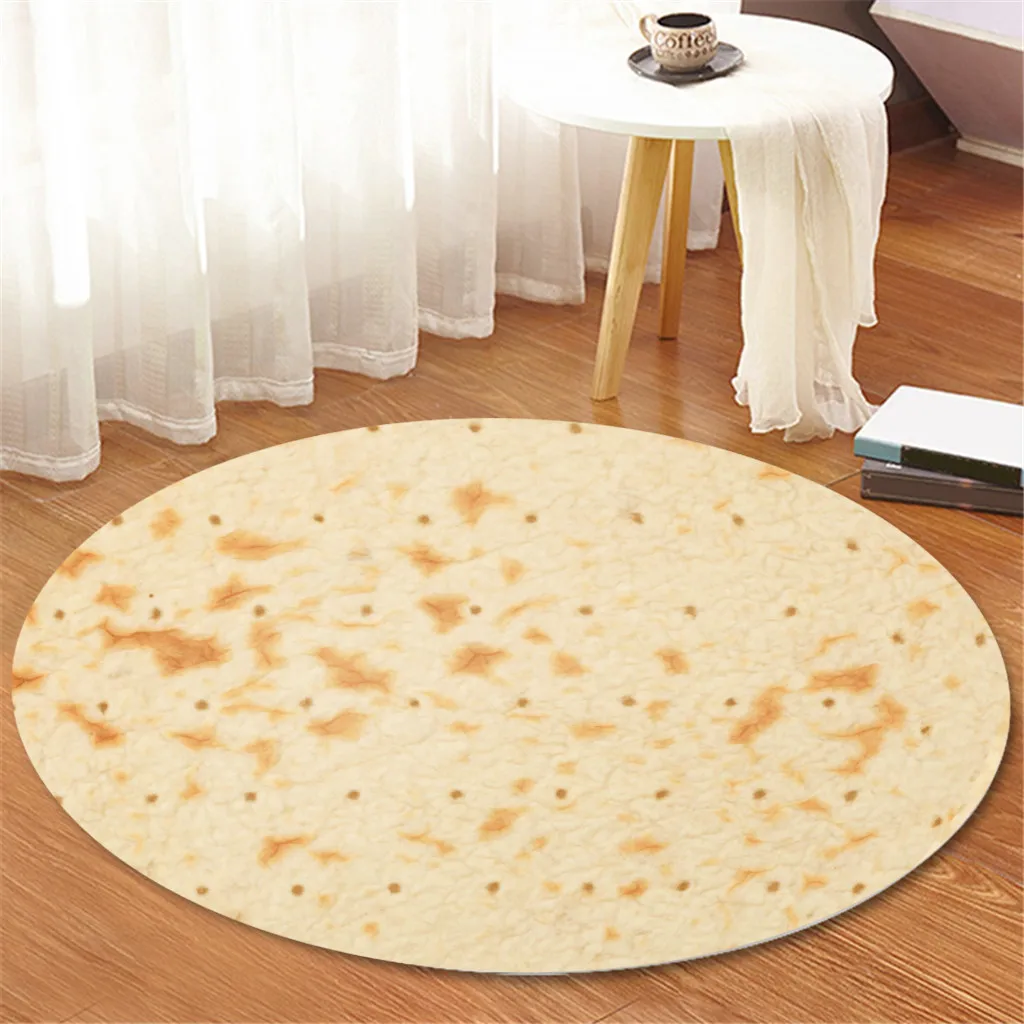 Лидер продаж мексиканский буррито моделирование коврики удобный Забавный фланелевый Коврик Гостиная Детская комната мексиканский буррито ковер 60cм²