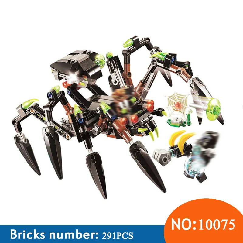 

Bela 10075 291pcs Chima Sparratus' Spider Stalker Model Blocks Assembling Compatible 70130 Toys For Children
