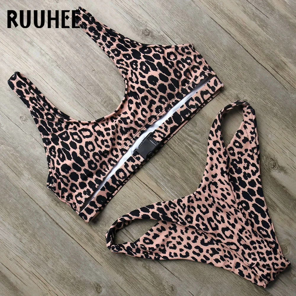 

RUUHEE Bikini Swimsuit Swimwear Women Brazilian Bathing Suit Bikini Set 2018 Female Beachwear With Pad High Cut Swimsuit Push Up