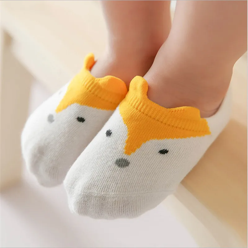 

3Pcs/Lot Cute Kids Boat Socks fox 1-10Y Children's Baby Soft Cotton Blend Casual Socks Cartoon Socks for Child Boys Girls sock