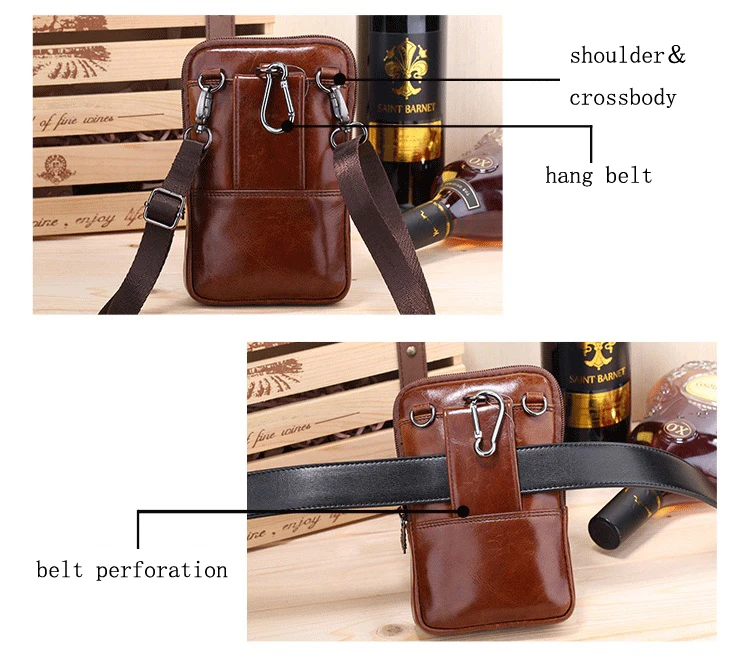 telefone ombro mensageiro sacos crossbody dos homens