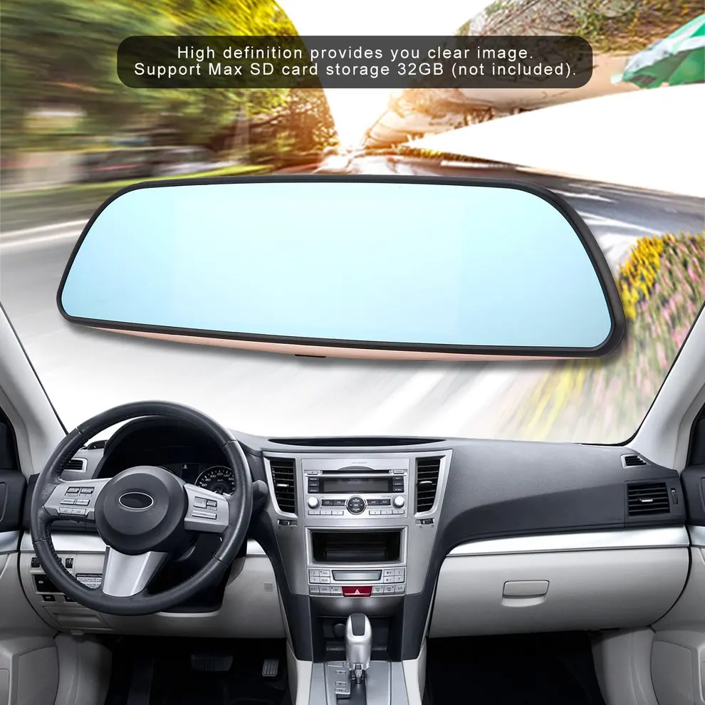 

7" Full HD 1080P Intelligent Car DVR Rearview Mirror Dash Camera Dual Lens 3G WIFI GPS For Android 5.0