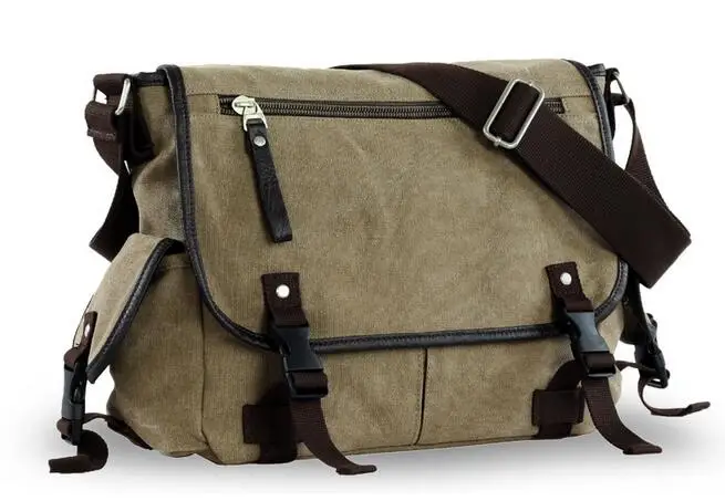 Korean style male vintage students patchwork canvas single shoulder bag fashion versatile messenger bag concise casual