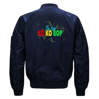 

Kawaii Kpop EXO KO KO BOP Aesthetic Bomber Jacket for Women and Men Cute Female Street Wear Quilted Bomber Jackets Plus Size