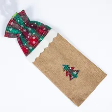 Рождественское красное вино набор Рождественский стол креативное украшение рождественское красное вино бутылка сумка набор с бутылкой шампанского оптом