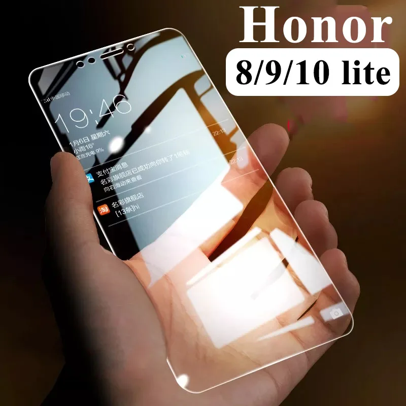 

Protective glass on for Huawei honor 8 9 10 lite light honer screen protector 8lite 9lite 10lite honor8 honor9 honor10 tempered