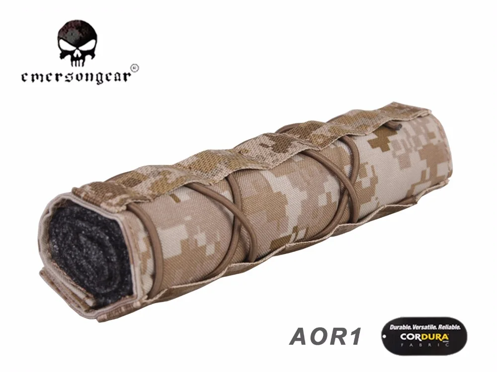 EmersonGear тактический 22 см подавитель Mirage чехол быстросъемный страйкбол аксессуар Регулируемый Чехол с ударным ремешком EM9330