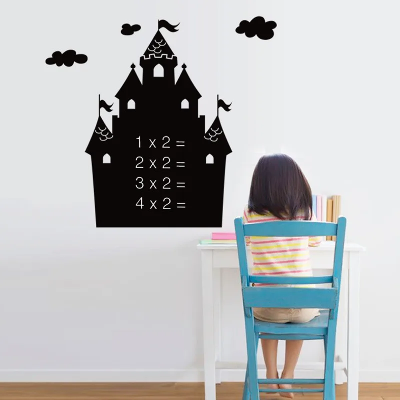 ZUCZUG Castle Blackboard Stickers Removable Vinyl Draw