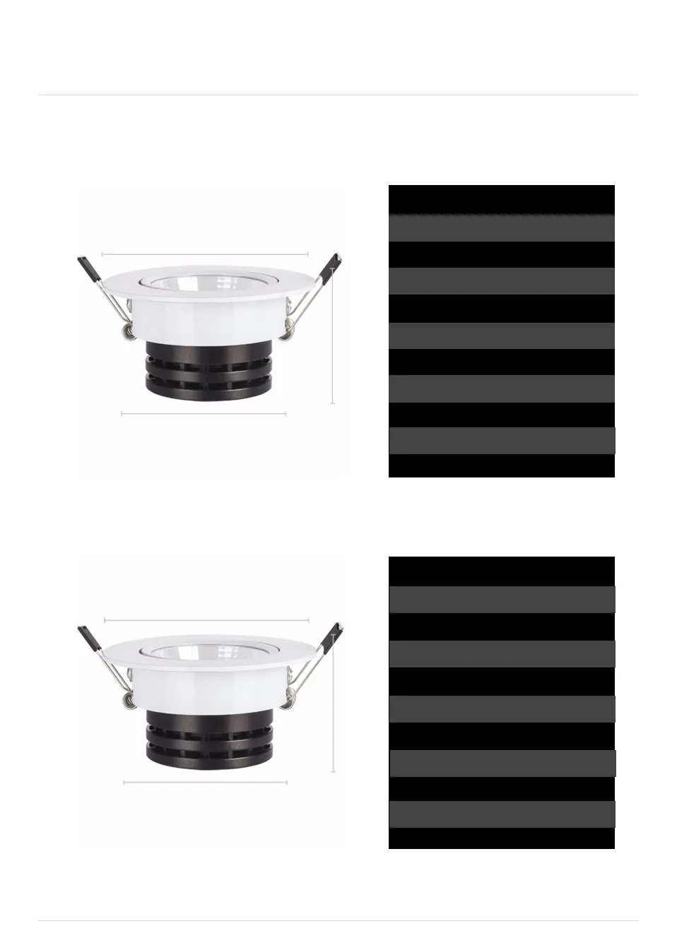 Hot sale 3w 5w 7w 10w cob led downlight dimmable recessed lamp home led epistar spot led kitchen 110v 220v