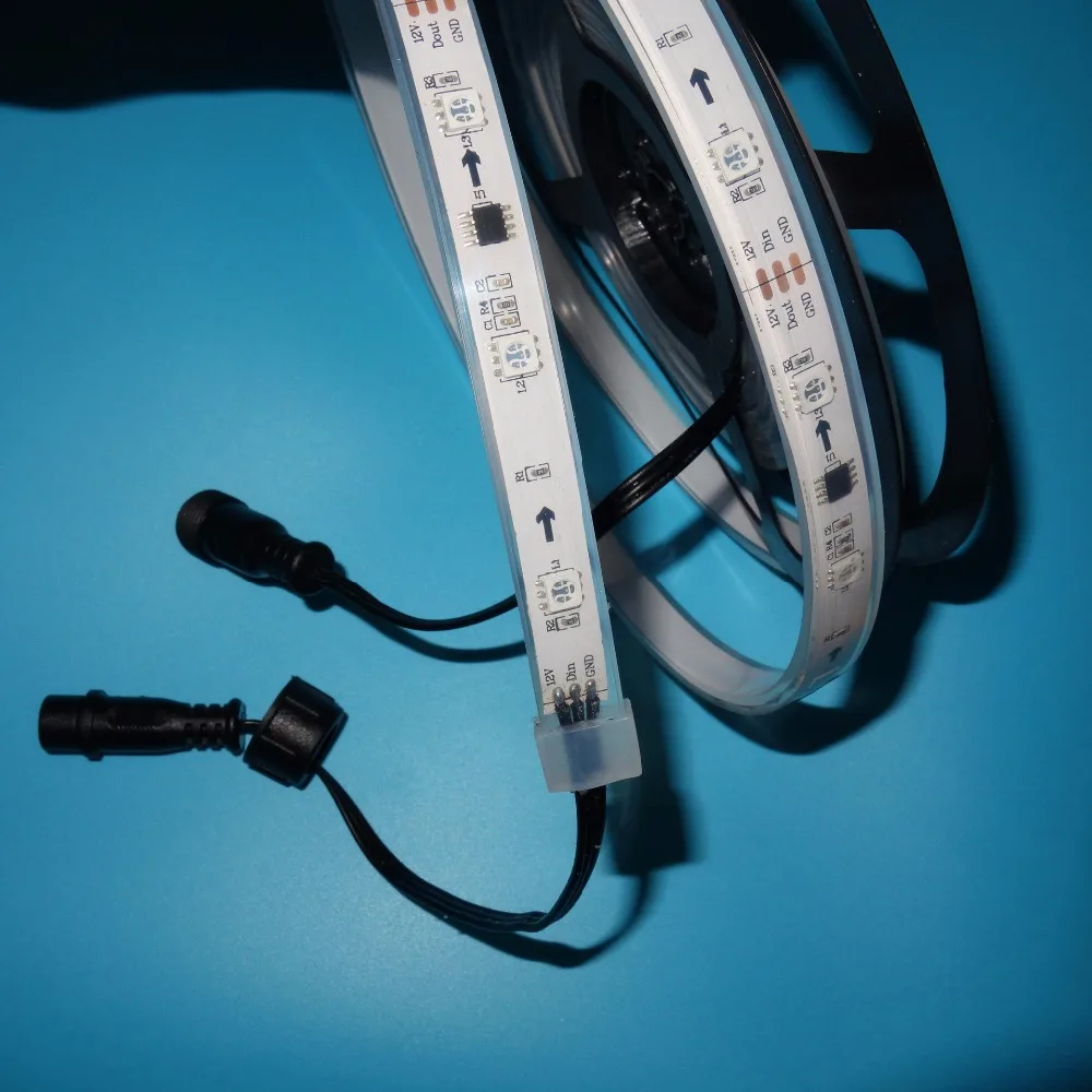 5 м DC12V WS2811 (10 пикселей/м) 150 светодиодов светодиодная цифровая полоса заполнение