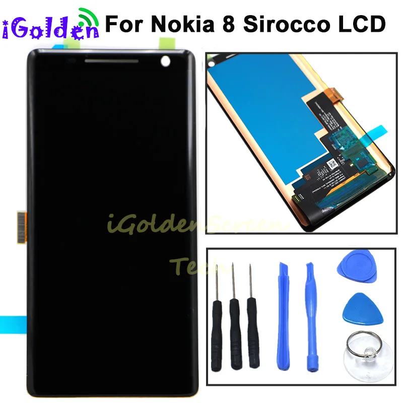 

For Nokia 8 Sirocco LCD with frame Display Screen Touch Screen Digitizer Assembly For Nokia 8 Sirocco lcd 8Sirocco lcd