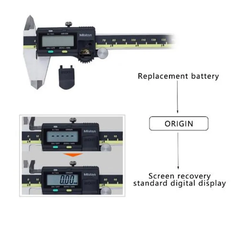 Mitutoyo штангенциркуль цифровой штангенциркуль 0-150 0-200 мм lcd 500 196 20 электронный измерительный из нержавеющей стали