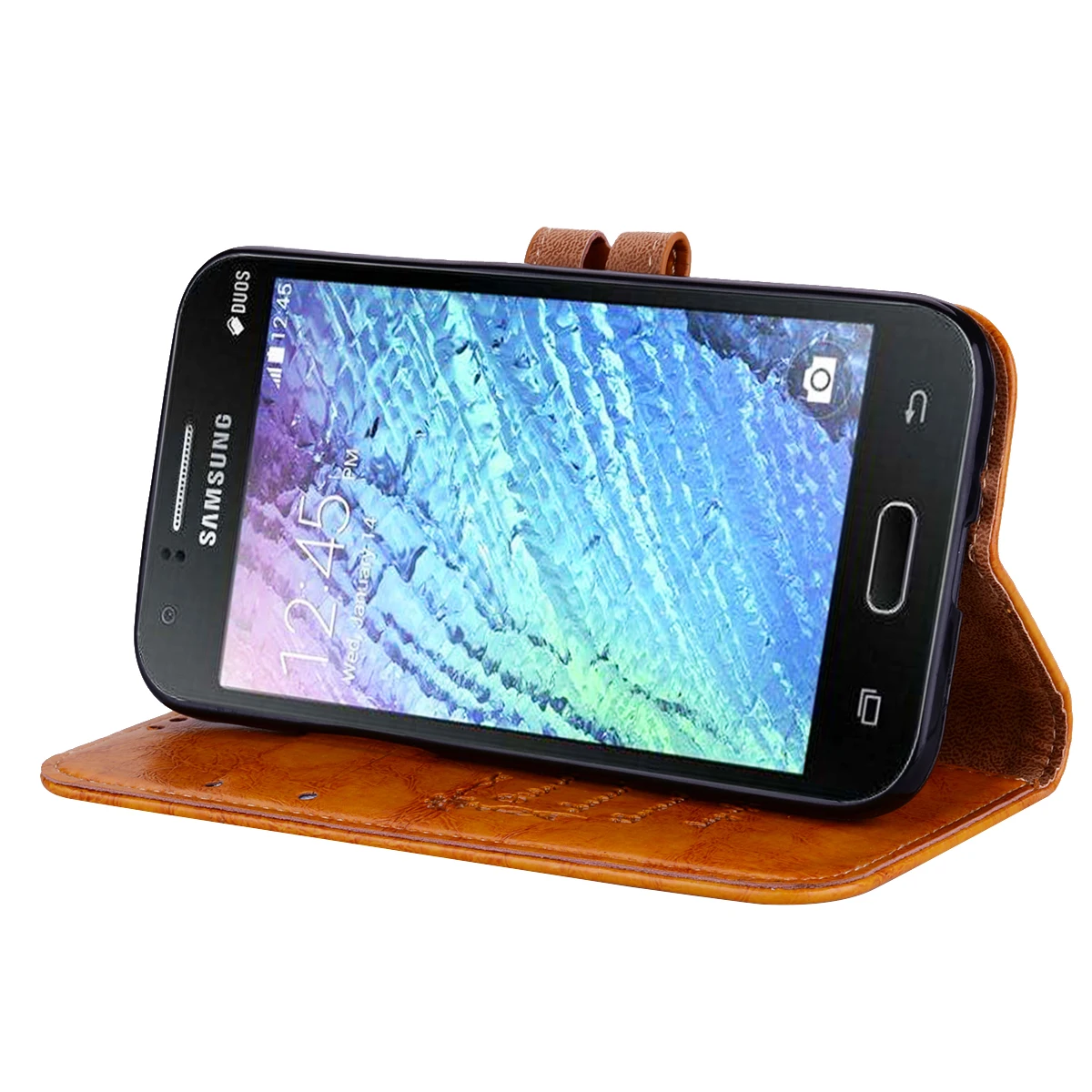 Кожаный чехол для samsung J1 Mini SM-J105H J105F цветочный флип-чехол для телефона чехол s для samsung Galaxy J105