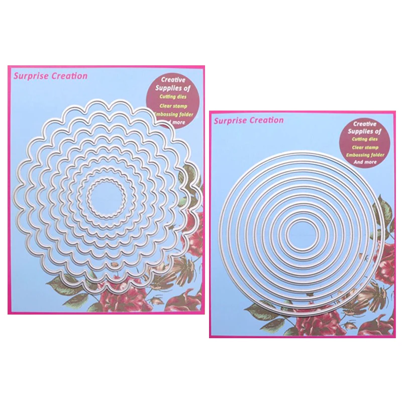 

Surprise Creation 2-Set Basic Cutting dies Circle Cardmaking & Scrapbooking DIY Craft stencil