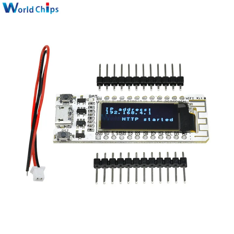 ESP8266 wifi чип 0,91 дюймов OLED CP2014 32Mb Flash ESP 8266 модуль Интернет вещей плата PCB для NodeMcu для Arduino IOT