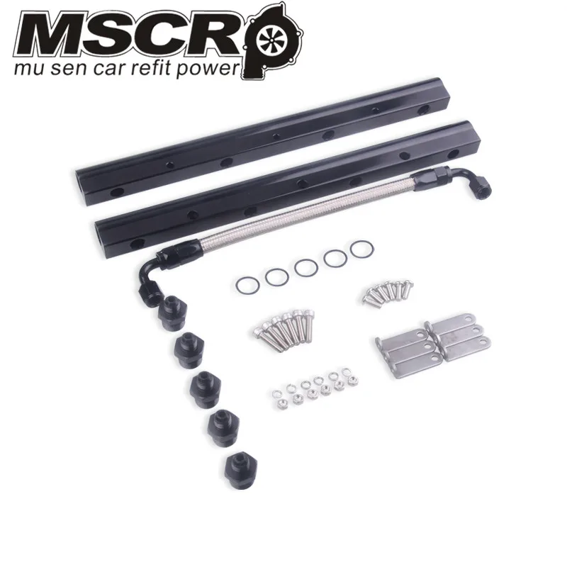 

New Arrived LS1 LS2 LS6 Billet Aluminum High Performance Fuel Rail Kit Silver LS Swap 1621
